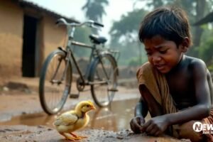 बच्चे ने गलती से चूजे पर चढ़ाˈ दी साइकिल और फिर अस्पताल लेकर पहुंचा, कहा- ‘प्लीज बचा लो इसे