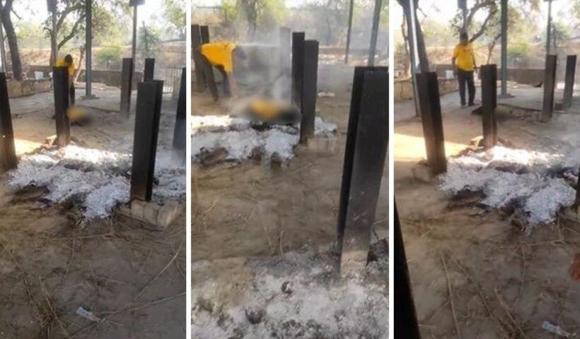 आधी रात को श्मशान पहुंचा, जलती चिता पर सो गया, मौत के बाद लोग बोले- ये तो तंत्र-मंत्र