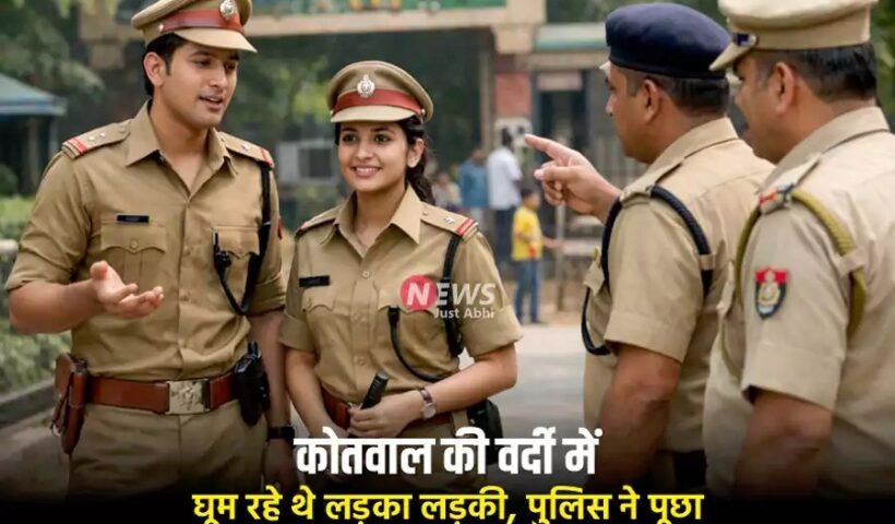 कोतवाल की वर्दी में घूम रहे थे लड़का लड़की, पुलिस ने पूछा- तो बोले चिड़िया घर में लगी है ड्यूटी