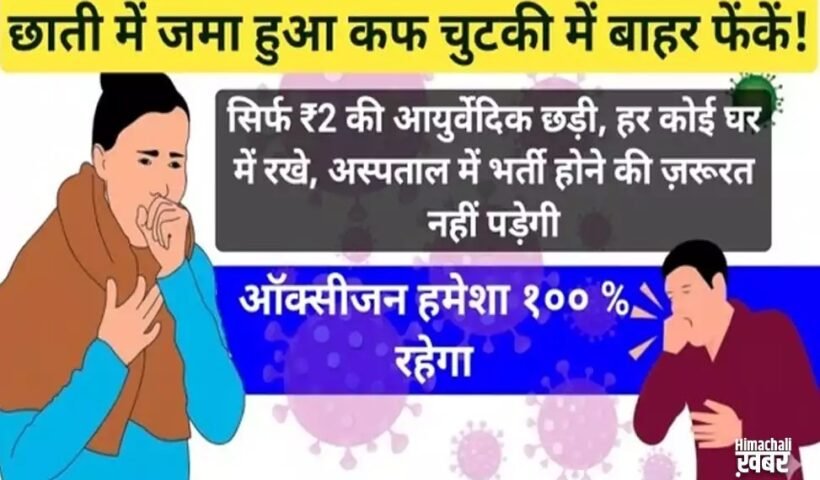छातीˈ में जमा हुआ कफ 2 मिनट में बाहर! सिर्फ़ 2–3 रुपये के इस घरेलू उपाय को ज़रूर आज़माएँ।