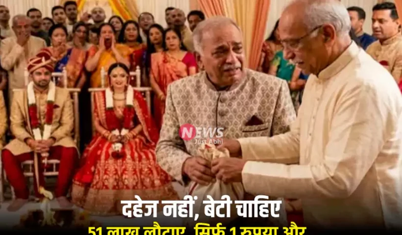 दहेजनहीं, बेटी चाहिए.. 51 लाख​ लौटाए, सिर्फ 1 रुपया और नारियल लिया.. शादी नहीं, मिसाल रची