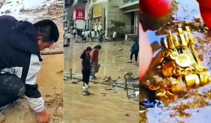 बाढ़ˈ में डूबा 12 करोड़ का सोना-चांदी, दुकानदार की जिंदगी तबाह; लोग कीचड़ में ढूंढ रहे खजाना