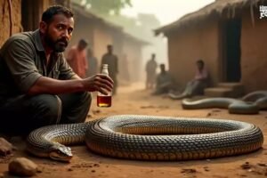 शराबीˈ को काटना किंग कोबरा को पड़ गया महंगा सांप मर गया शराबी बच गया
