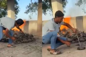 श्मशान घाट पर जलती चिता से‌‌‌ भरा था हुक्का, पुलिस ने यूं सिखाया सबक