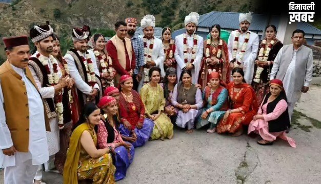 एक ही परिवार के 5 भाइयों की एक साथ शादी, बारात लेकर खुद पहुंचीं दुल्हनें!