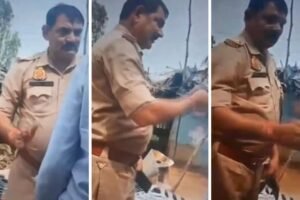 दरोगा ने 12 सेकंड में जड़े 6 थप्पड़, बोला- अभी ढंग से सबक सिखाना बाकी है… Video वायरल होते ही नपा