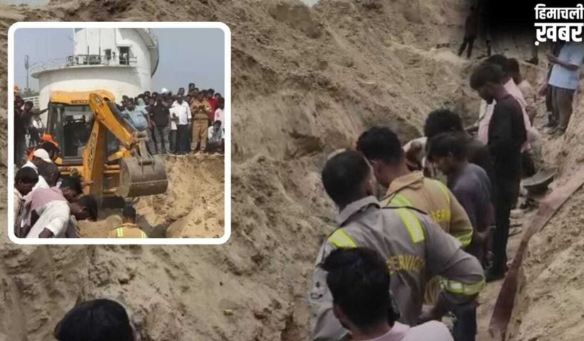 प्रयागराज में दर्दनाक हादसा… सीवर लाइन खुदाई के दौरान मिट्टी में दबा मजदूर, मौत