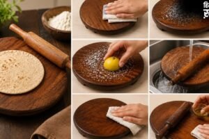 लकड़ी के चकला-बेलन पर बनाते हैं रोटी, साफ करने के लिए अपनाएं यह आसान तरीका​