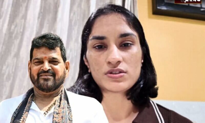 विनेश फोगाट ने लगाए बृजभूषण शरण पर गंभीर आरोप, टूर्नामेंट में भाग लेने पर उठाए सवाल